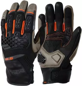 Modeka Atlaz Motorrad Handschuhe safari/schwarz