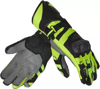 Rebelhorn Fighter Motorradhandschuhe (RH-GLV-FIGHTER) schwarz/fluo gelb