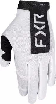 FXR Pro-Fit Air Logo perforierte Motocross-Handschuhe (263401-0110) schwarz/weiß
