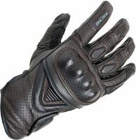 B&uuml;se 350909-09, B&uuml;se Cafe Racer perforierte Motorrad Handschuhe Braun male