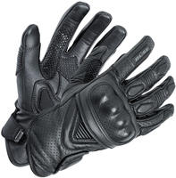 B&uuml;se 350900-09, B&uuml;se Cafe Racer perforierte Motorrad Handschuhe Schwarz male