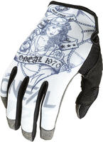 Oneal M030-012, Oneal Mayhem Sailor V.22 Motocross Handschuhe Grau Weiss male