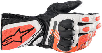 Alpinestars SP-8 V3 Handschuhe schwarz/weiß/rot fluo