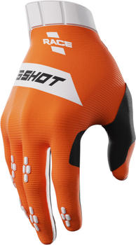 Shot Race Handschuhe weiss/orange