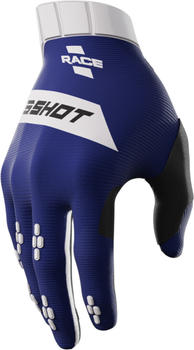 Shot Race Handschuhe weiss/blau