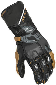 Macna Power Track Motorrad Handschuhe schwarz/gold