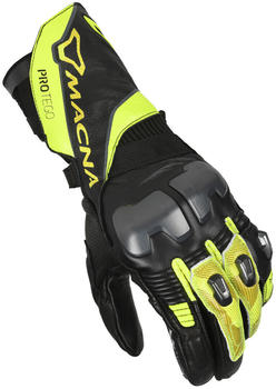 Macna Protego Motorrad Handschuhe schwarz/gelb