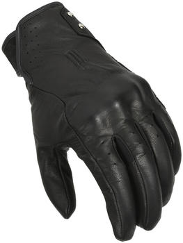 Macna Rouge perforierte Damen Motorrad Handschuhe schwarz