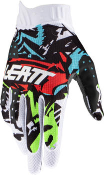 Leatt 1.5 GripR Zebra Motocross Handschuhe schwarz/weiss/rot/blau