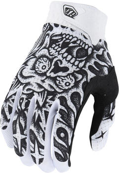 Troy Lee Designs Air Skull Demon Motocross Handschuhe schwarz/weiss