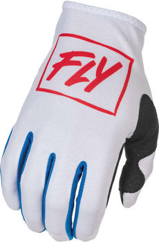 Fly Racing Lite Motocross Handschuhe weiss/rot/blau