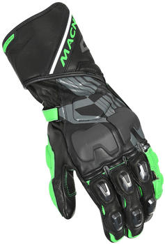 Macna Power Track Motorrad Handschuhe schwarz/grün