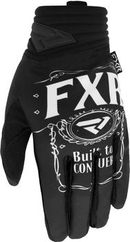 FXR Prime Conquer Motocross Handschuhe schwarz/weiss