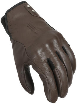 Macna Rouge perforierte Damen Motorrad Handschuhe braun