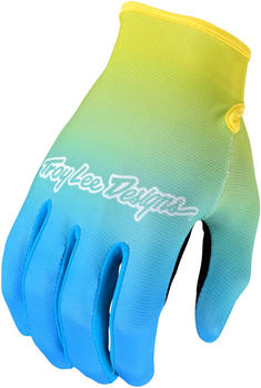 Troy Lee Designs Flowline Faze Motocross Handschuhe blau/gelb