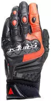 Dainese 201815957-W12-M, Dainese Carbon 4, Handschuhe lang - Schwarz/Neon-Rot/Wei&szlig; -