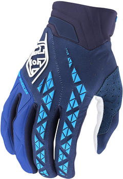 Troy Lee Designs SE Pro Motocross Handschuhe weiss/blau