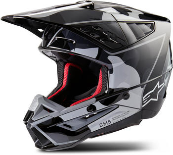 Alpinestars SM5 Helmet S24 Rover 2 black/silver glossy