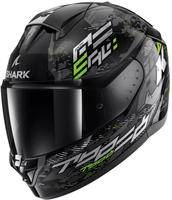 Shark HE1109EKSGM, Shark Ridill 2 Molokai, Integralhelm - Schwarz/Silber/Gr&uuml;n - M