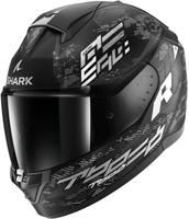 Shark HE1110EKWSXXL, Shark Ridill 2 Molokai, Integralhelm - Matt Schwarz/Wei&szlig;/Silber