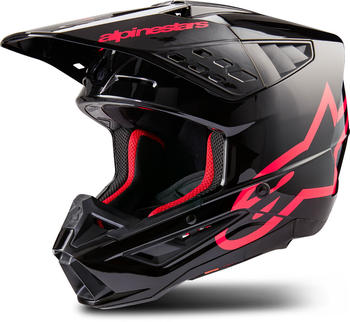 Alpinestars SM5 Helmet S24 Corp black/diva pink glossy