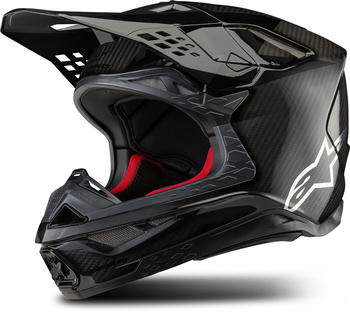 Alpinestars Supertech M10 Helmet S24 Fame black carbon matt & glossy