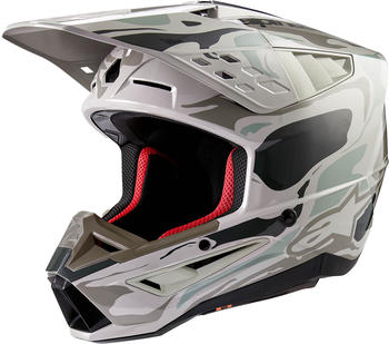 Alpinestars SM5 Helmet S24 Mineral warm gray/celadon/green glossy