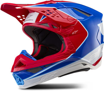 Alpinestars Supertech M10 Helmet S24 Aeon bright red/blue glossy