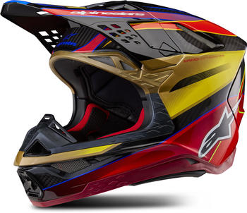 Alpinestars Supertech M10 Helmet S24 Era gold/yellow/rio red glossy