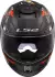 LS2 FF808 Stream II Angry Monkey matt black/red