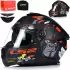 LS2 FF808 Stream II Angry Monkey matt black/red