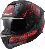 LS2 168082245XXL, LS2 FF808 Stream II Jungle Helm Schwarz Rot Blau male
