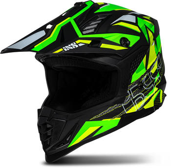 IXS 363 2.0 MX Helmet black matt/yellow fluo/green fluo