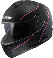 LS2 FF908 Strobe II Lux Klapphelm, schwarz-pink, Gr&ouml;&szlig;e S f&uuml;r M&auml;nner