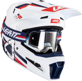 Leatt 3.5 Moto Helmet Kit with 4.5 Goggle V24 Royal