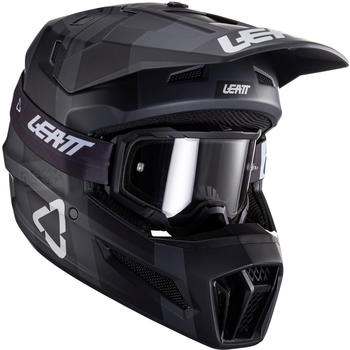 Leatt 3.5 Moto Helmet Kit with 4.5 Goggle V24 Black