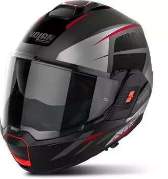Nolan N120-1 Nightlife matt black/grey/red
