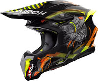 Airoh TW3T35-M, Airoh Twist 3 Toxic Crosshelm M unisex Futter schwarz, M
