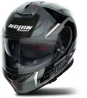 Nolan N880006750767, Nolan N80-8 Wanted N-Com Helm Schwarz Grau Rot male
