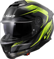 LS2 168082154S, LS2 Stream II FF808 Fury Integralhelm schwarz-neongelb