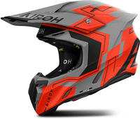 Airoh TW3D32XS, Airoh Twist 3 Dizzy Motocross Helm Grau Orange male
