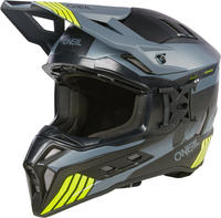 ONeal EXSRS-204, ONeal EX-SRS Hitch, Motocrosshelm - Matt Schwarz/Grau/Neon-Gelb - L