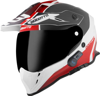 Bogotto H331 BT Tour EVO blautooth schwarz/weiß/rot