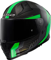 LS2 1681153604XL, LS2 FF811 Vector II Carbon Grid Helm Gr&uuml;n male