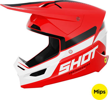 Shot Race Iron MX Helmet red glossy