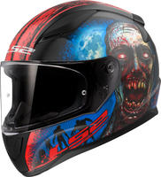 LS2 163533232XL, LS2 FF353 Rapid II Zombie Helm Schwarz Rot Blau male