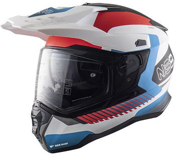 NOS Helmets NS-9 white/blue matt