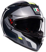 Agv 2118381001-017-XL, Agv K3 Shade E2206 Mplk Full Face Helmet Schwarz,Grau XL Grey