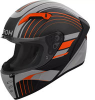 Airoh CNA32S, Airoh Connor Achieve Helm Schwarz Grau Orange male