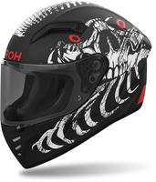 Airoh CNM35XL, Airoh Connor Myth Helm Schwarz Weiss Rot male